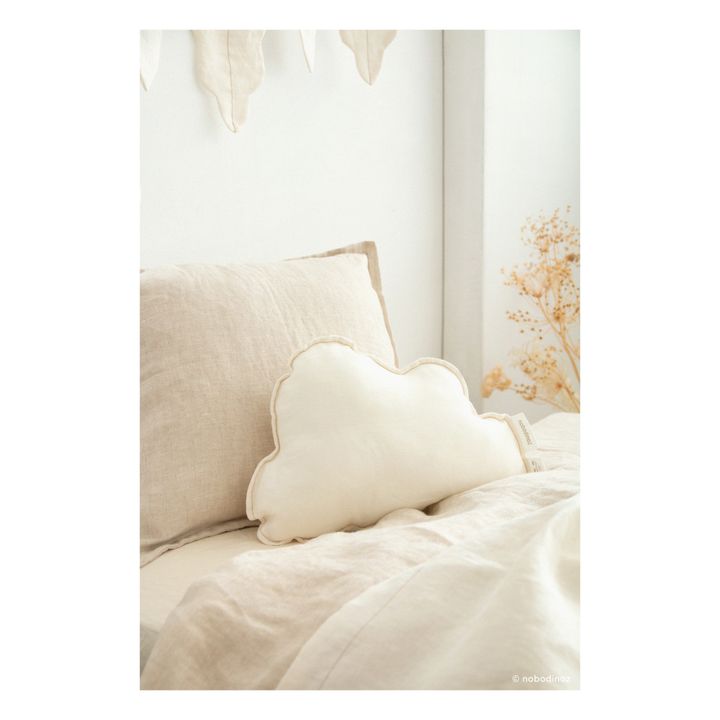 Cloud Cushion - French Linen | White- Product image n°1