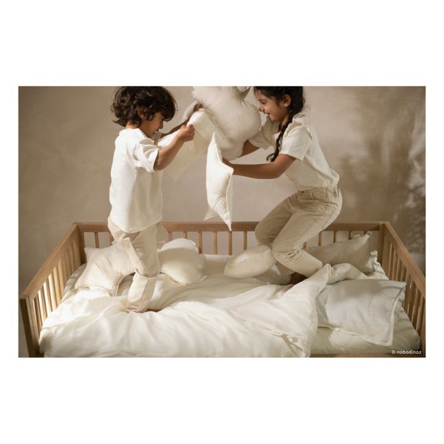 Rectangular Cushion - French Linen | White