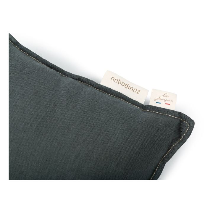 Rectangular Cushion - French Linen | Blu- Immagine del prodotto n°2