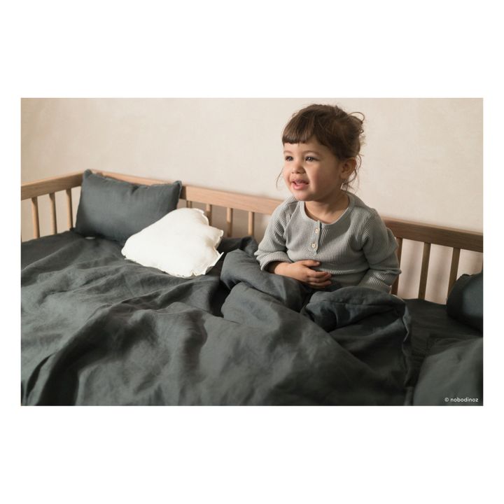 Rectangular Cushion - French Linen | Blu- Immagine del prodotto n°4