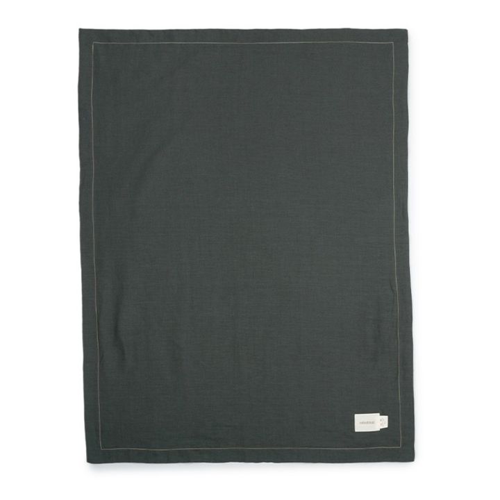 Light Blanket - French Linen | Blu- Immagine del prodotto n°2