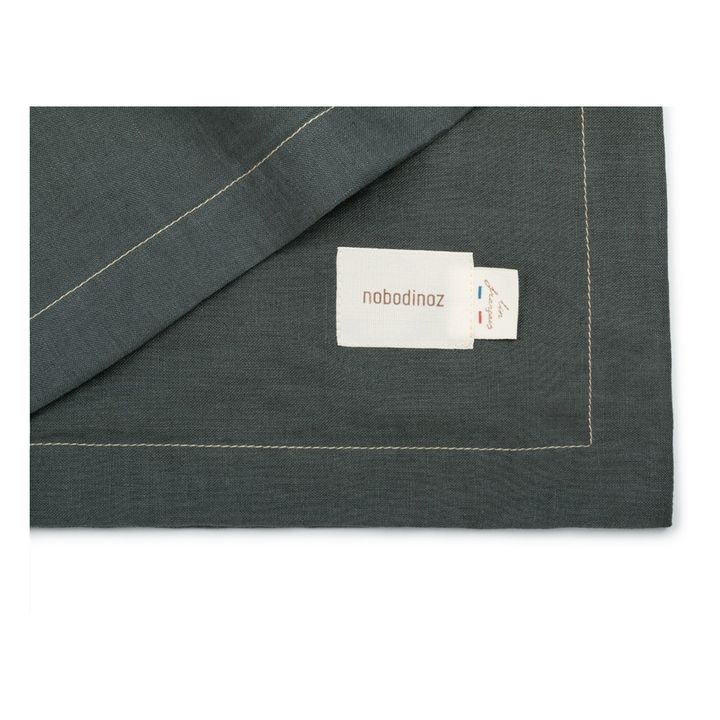 Leichte Decke - Französisches Leinen | Blau- Produktbild Nr. 6