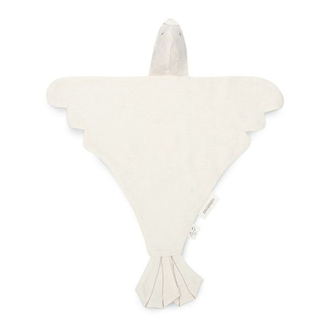 Bird Soft Toy - French Linen | White