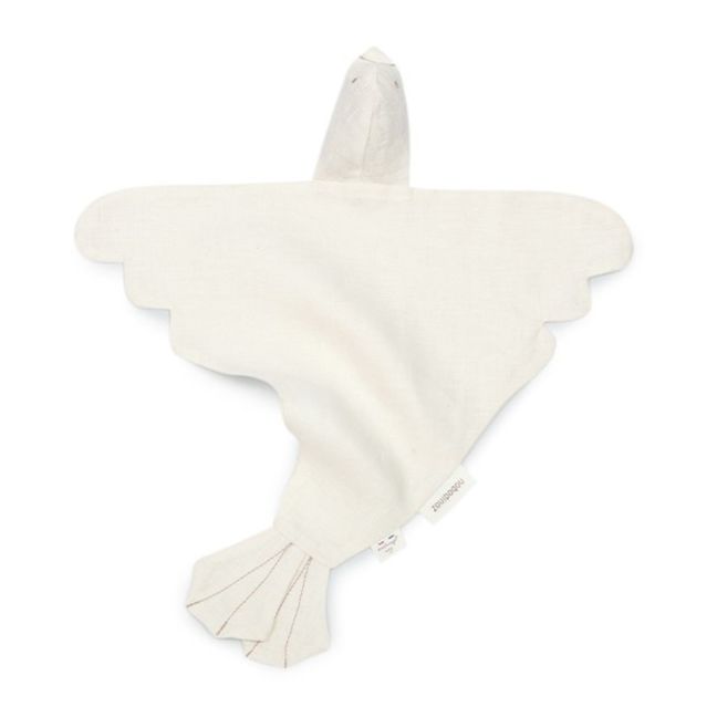 Doudou oiseau - Lin Français | Blanc