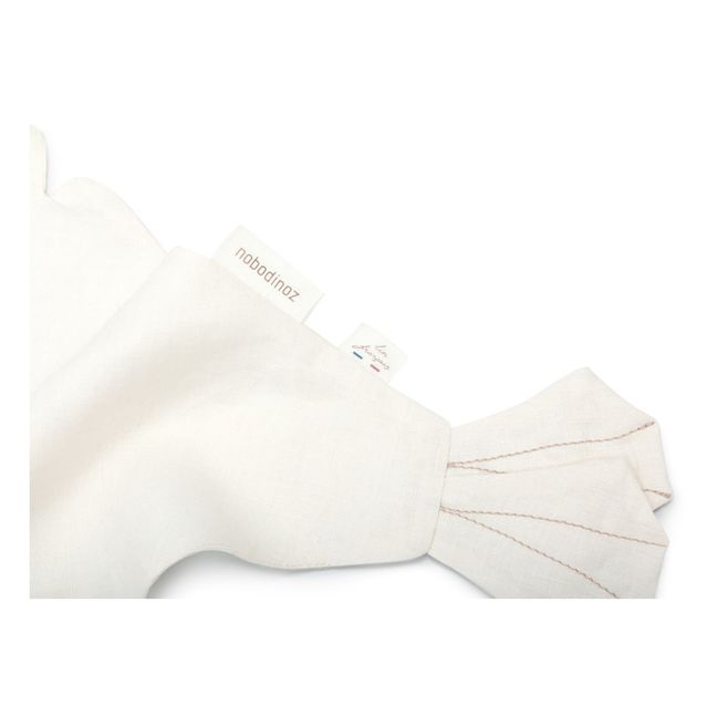 Bird Soft Toy - French Linen | White