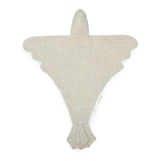 Bird Soft Toy - French Linen Seta greggia