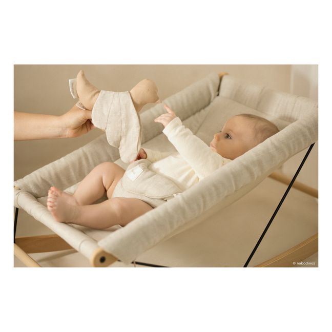 Bird Rattle - French Linen | Sand