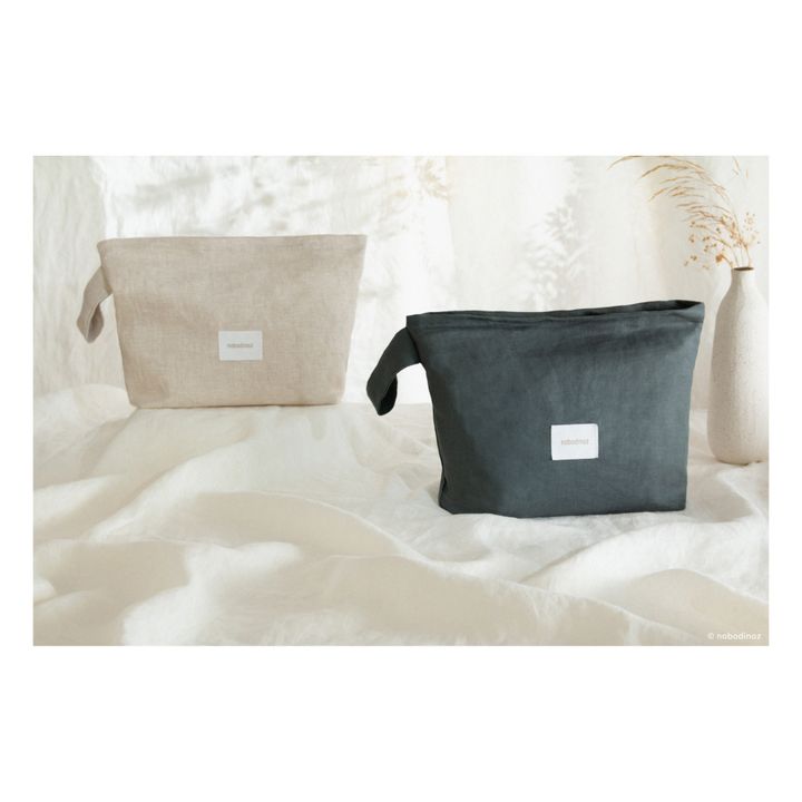 Toiletry Bag - French Linen | Blu- Immagine del prodotto n°1