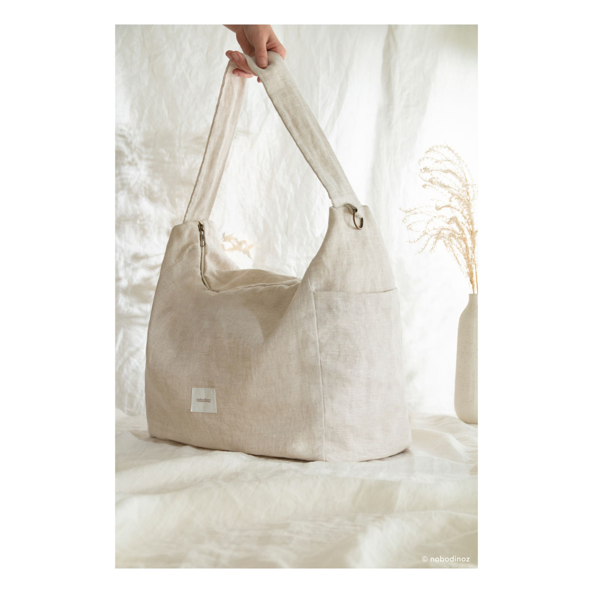 Changing Bag - French Linen Oatmeal- Product image n°1