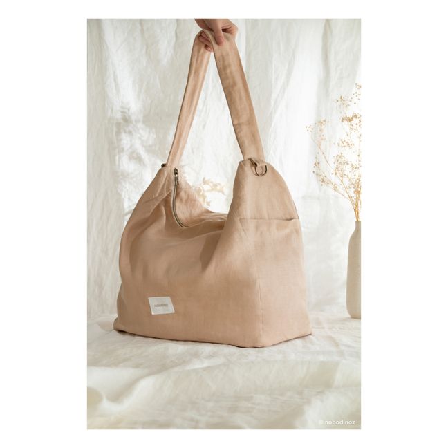 Wickeltasche - Französisches Leinen | Sandfarben