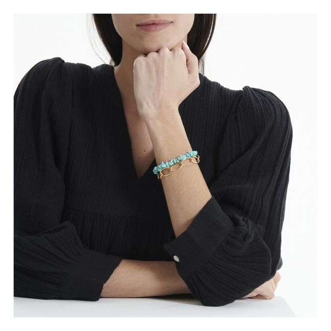 Pulsera Yvette | Azul Turquesa