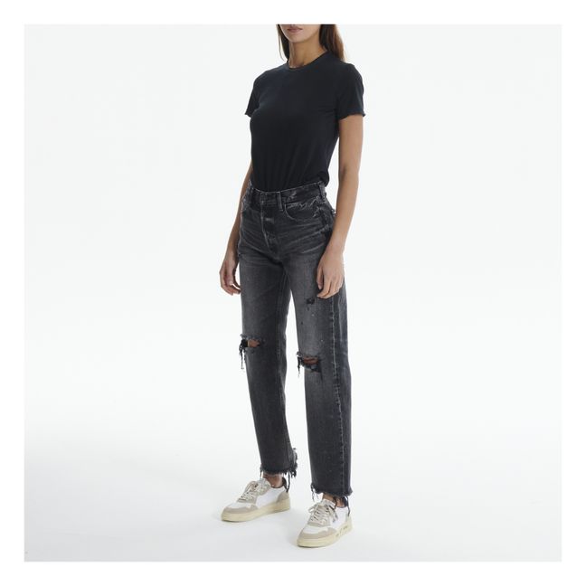 MV Odessa Wide Straight Jeans | Negro