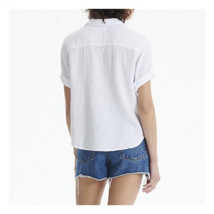 Blusa Cruz gasa de algodón | Blanco- Imagen del producto n°2