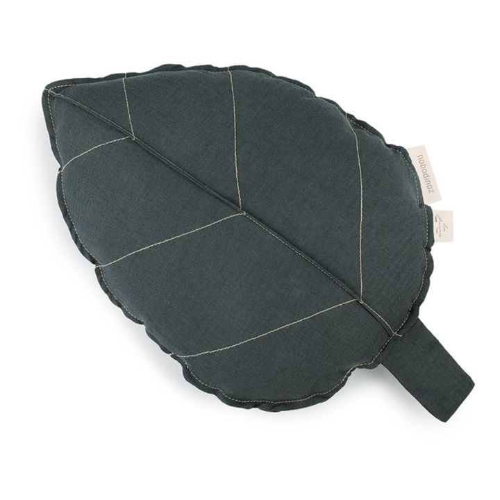 Leaf Cushion - French Linen | Blue- Product image n°0