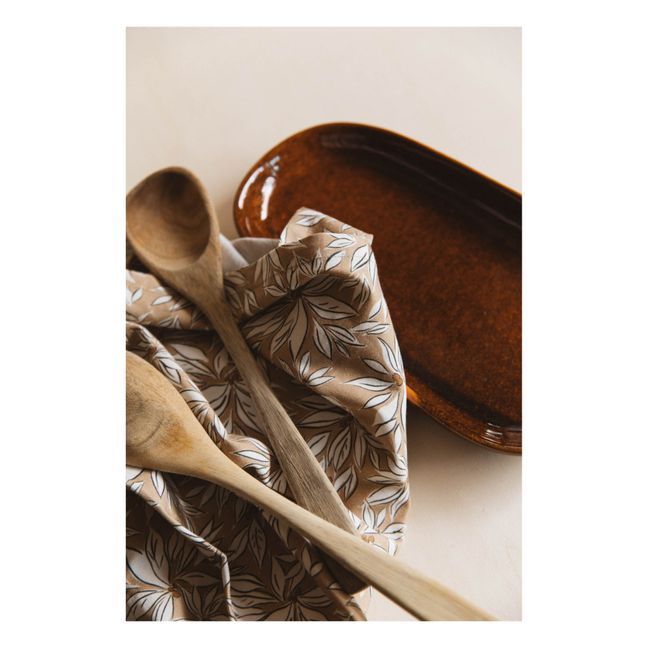 Palma Cotton Tea Towel | Beige