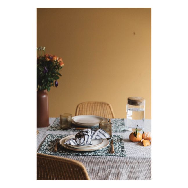 Set de table en coton Palma | Vert céladon