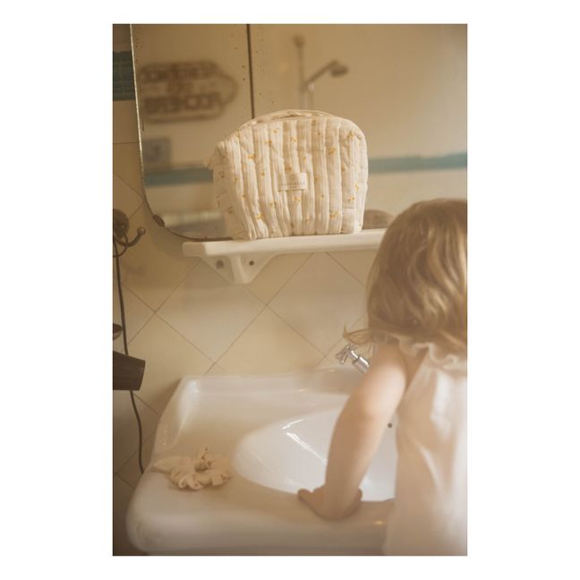 Trousse de toilette en coton bio Blossom | Safran