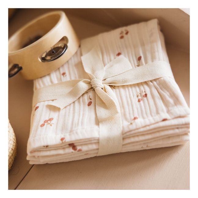Blossom Organic Cotton Swaddling Cloths - Set of 2 | Powder pink