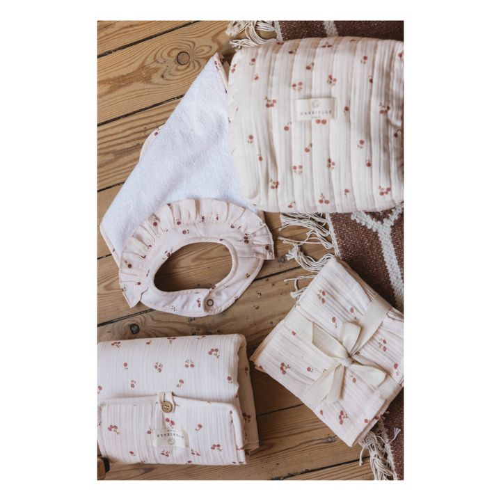 Duo de mantas de algodón orgánico Blossom | Rosa Polvo- Imagen del producto n°4