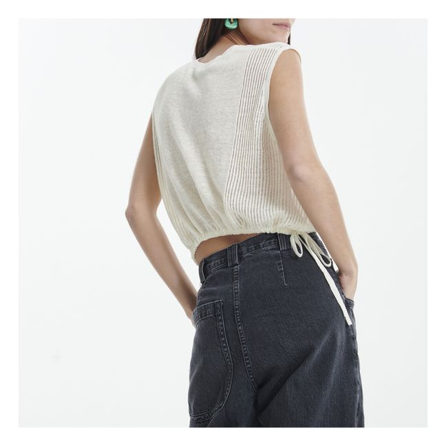 Top Aires Punto Lino | Crudo