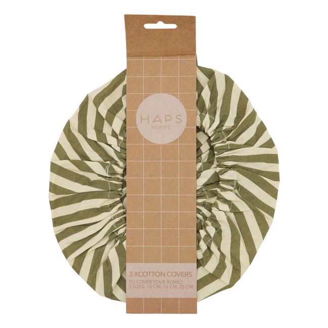 Food Covers - Set of 3 | Olive green