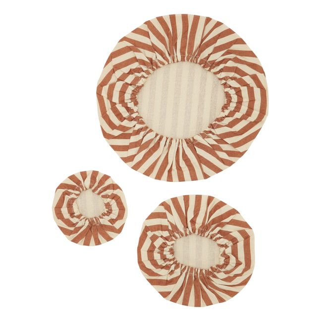 Food Covers - Set of 3 Terracotta