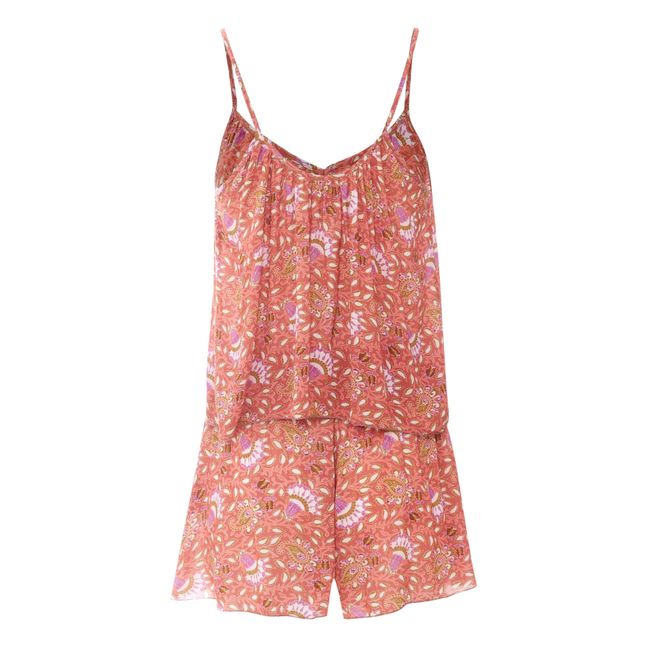Caraco Pyjamas + Clara Shorts - Alma Deia x Smallable Pyjama Party Exclusive - Women’s Collection Rust