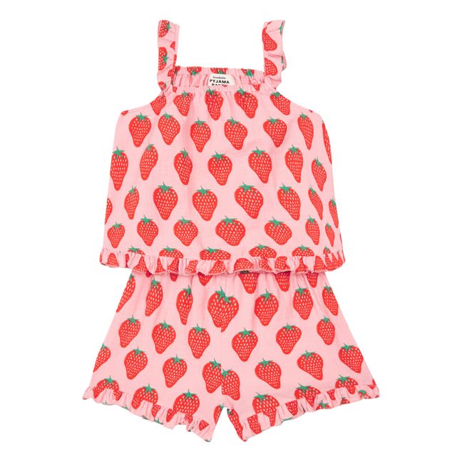 Julia Pyjama Top + Shorts Set - Bobo Choses x Smallable Pyjama Party Exclusive Pink
