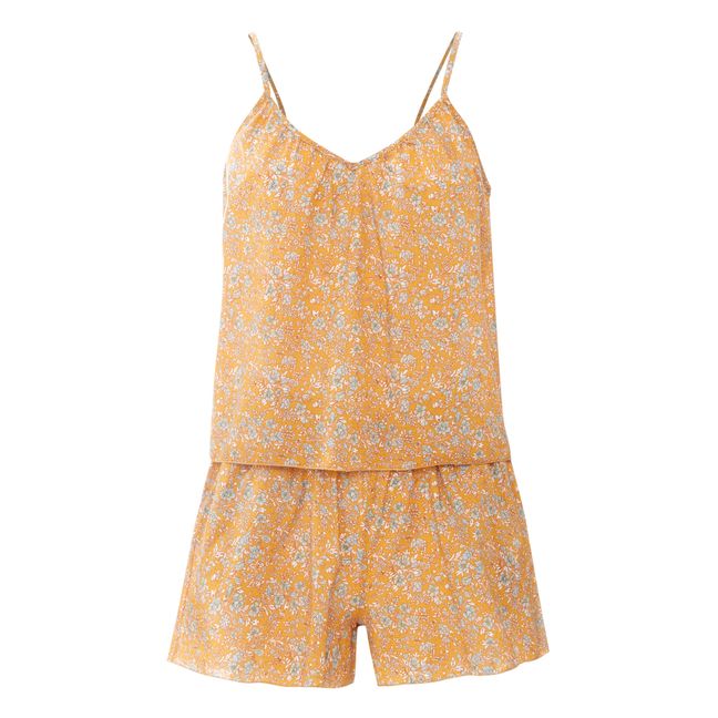 Caraco Pyjamas + Clara Shorts - Louis Louise x Smallable Pyjama Party Exclusive - Women’s Collection Ochre