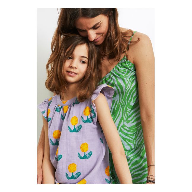 Caraco Pyjamas + Clara Shorts - Suzie Winkle x Smallable Pyjama Party Exclusive - Women’s Collection Green