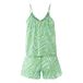 Exclusivité Suzie Winkle x Smallable Pyjama Party – Pyjama Caraco + Short Clara - Collection Femme - Vert- Miniature produit n°3