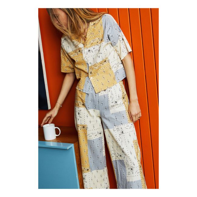 Esclusiva The New Society x Smallable Pyjama Party - Camicia del pigiama + Pantaloni Ginger - Collezione Donna Beige