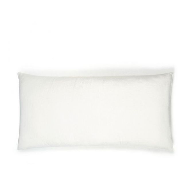 Organic Cotton Jacquard Cushion | Milk