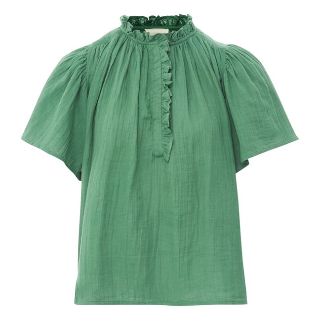 Blouse Seville Gaze de Coton | Vert