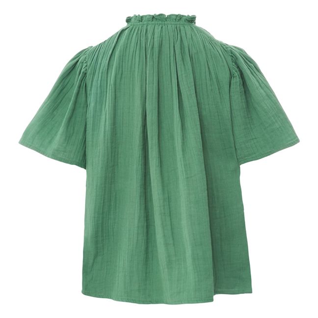 Blouse Seville Gaze de Coton | Vert