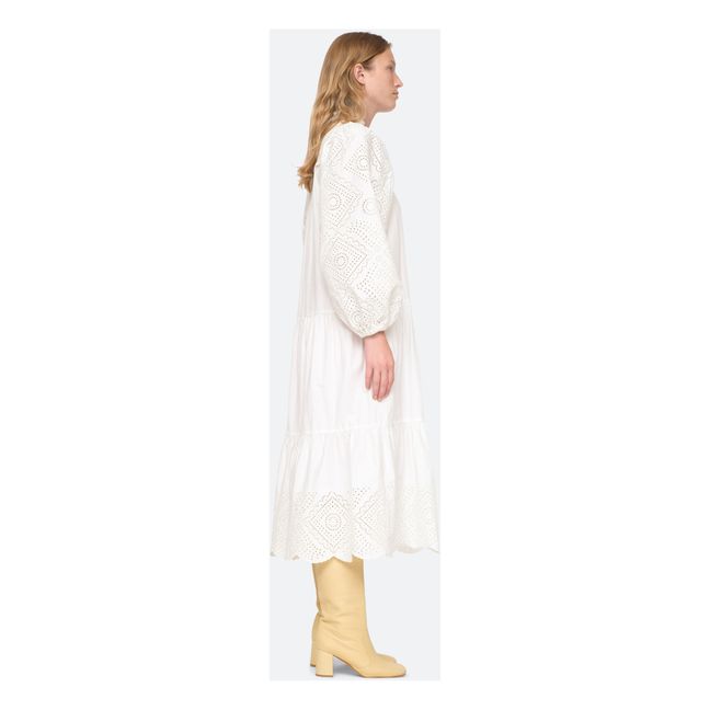 Vienne Broderie Anglaise Dress Blanco