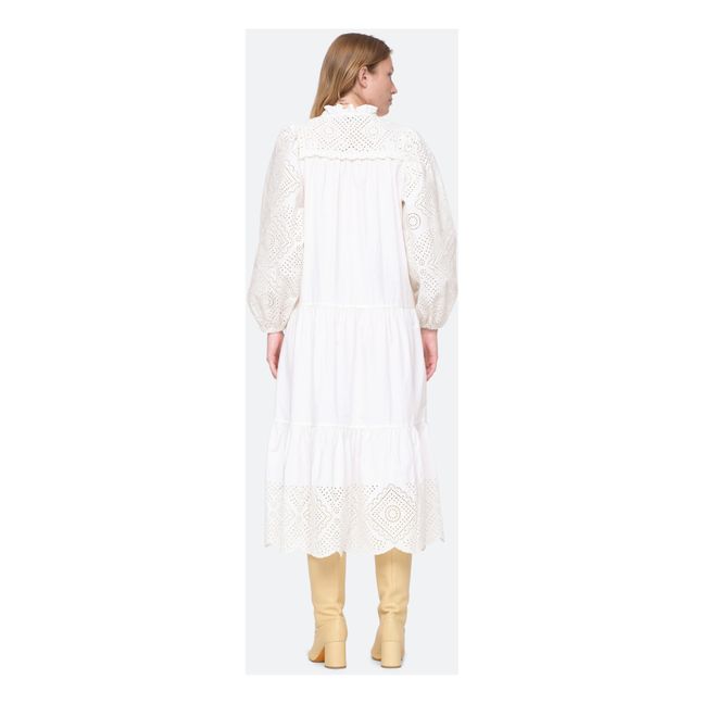 Vienne Broderie Anglaise Dress Bianco