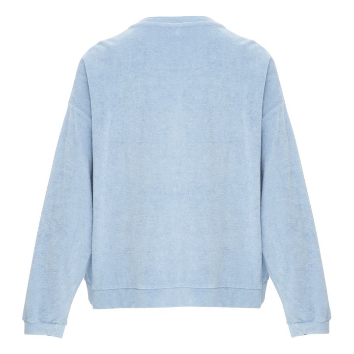 Frottee-Sweatshirt Pensée - Damenkollektion  | Blau- Produktbild Nr. 1