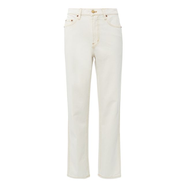Louis High-Waisted Jeans | Tile White