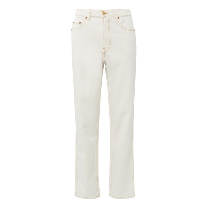 Jean Taille Haute Louis | Tile White- Image produit n°0