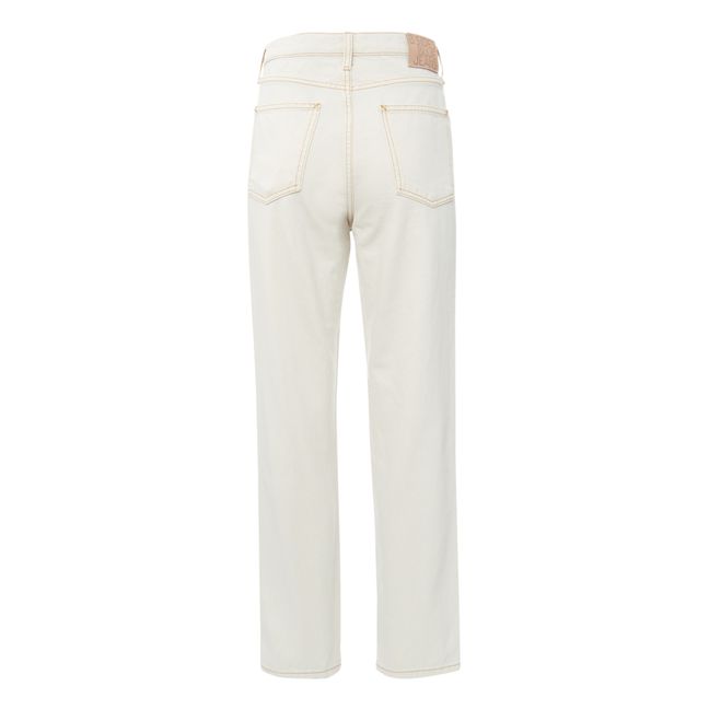 Louis High-Waisted Jeans | Tile White