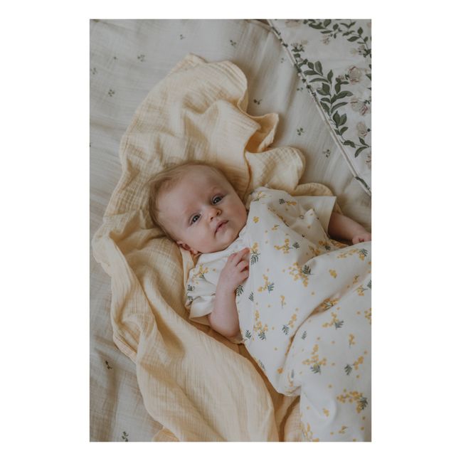 Wattle Cotton Percale Baby Sleeping Bag | Off white