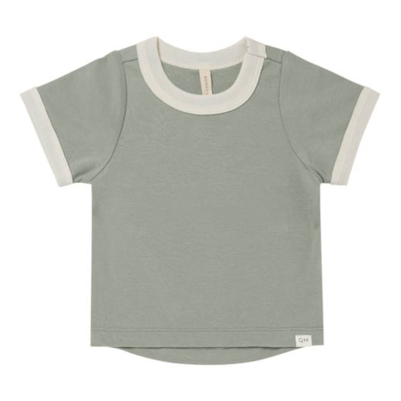 Camiseta de algodón orgánico Bicolor Azul Gris- Imagen del producto n°0