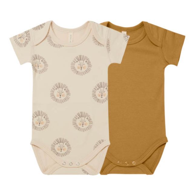 Organic Cotton Baby Bodysuits - Set of 2 Ocra
