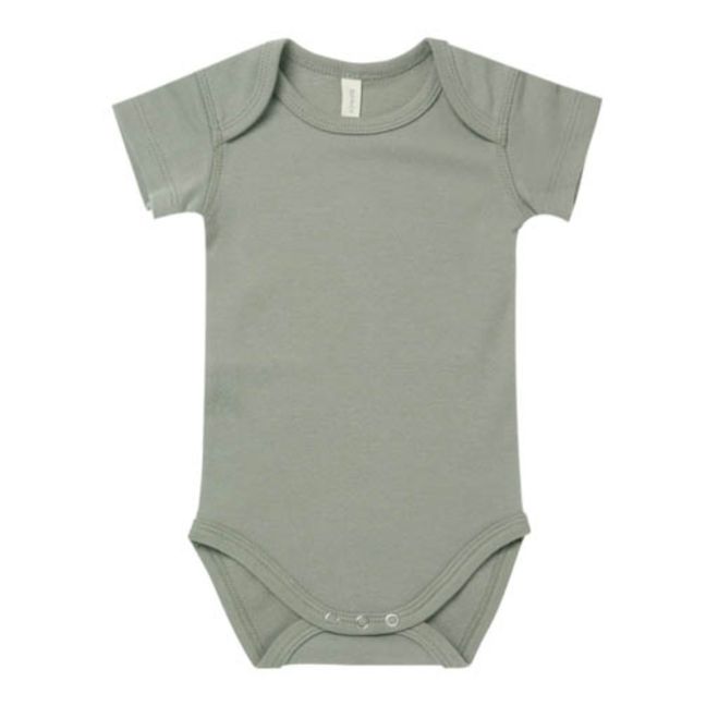 Organic Cotton Baby Bodysuits - Set of 2 Azul Gris