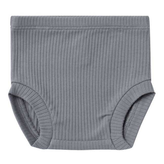 Ribbed Organic Cotton Bloomers Grey