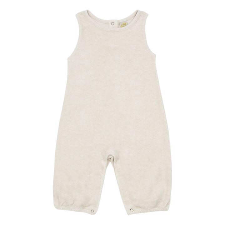 Stef Organic Cotton Playsuit | Off white- Product image n°0