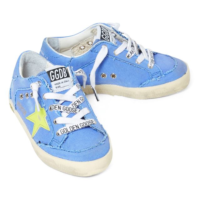 Super-Star Frayed Sneakers Light blue