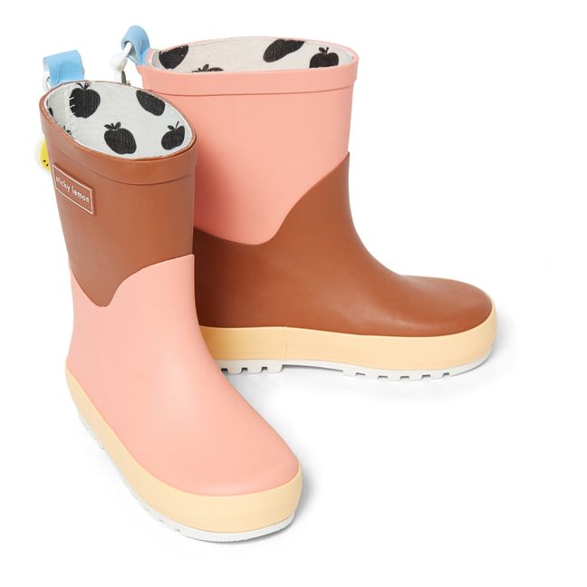 Two-Tone Rain Boots Pink