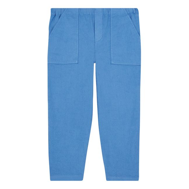 Pantalon Lin Brando Bleu